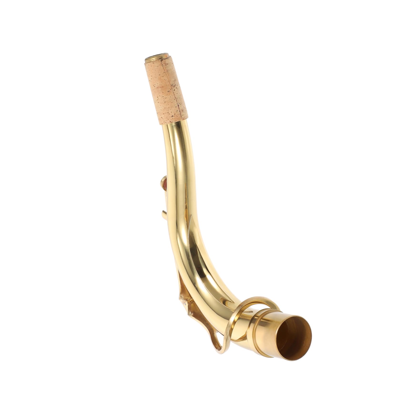 Yardwe Collo Curvo per Sassofono in Ottone Oro, Accessorio Pratico e Facile da Regolare per Sassofono Contralto, per Musicisti Professionisti e Amatori