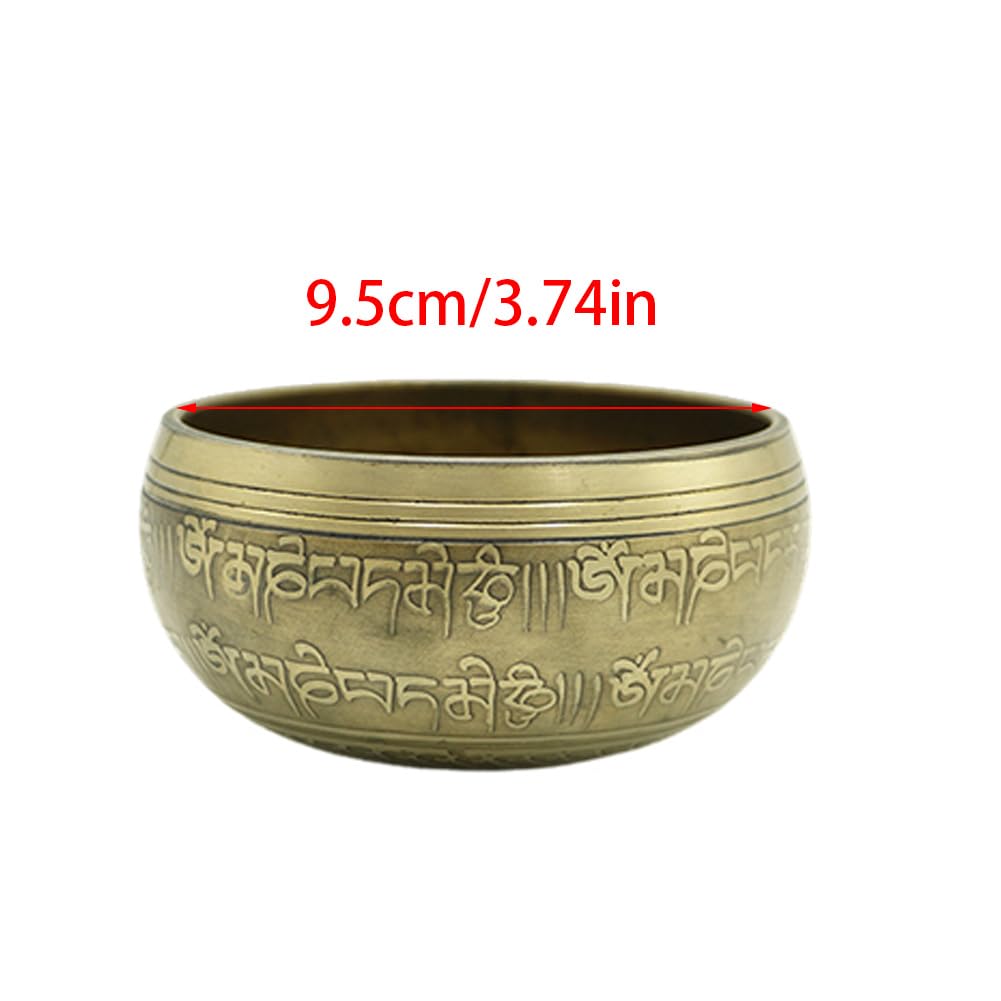 Set di campane tibetane per meditazione, fatta a mano, per yoga, attenzione e meditazione, set di campane tibetane per yoga, rilassamento, donne e