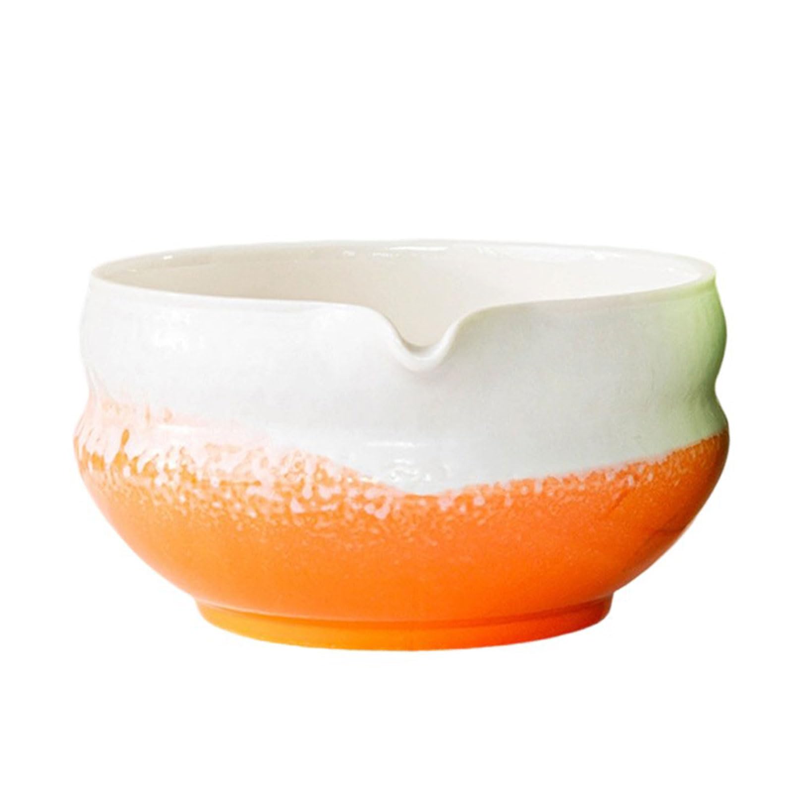 NEWFT Japanese Teas Ceremony Essential Ceramic Bowl Grass Green Brewing Accessories Ceramic Bowl with Spout Design
