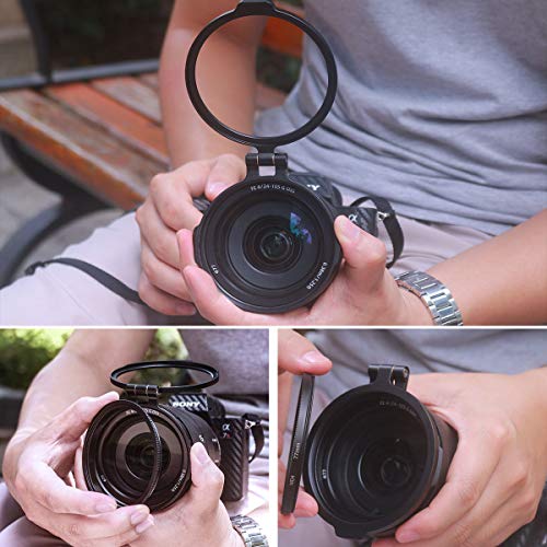 UURig 58MM Aluminum Rapid Camera Lens ND Filter Mount Bracket, Quick Filter Adapter Ring Exchange System