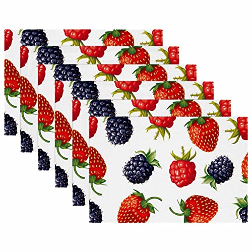 Sets de table de 30,5 x 45,7 cm Berries pour protéger la table - 6