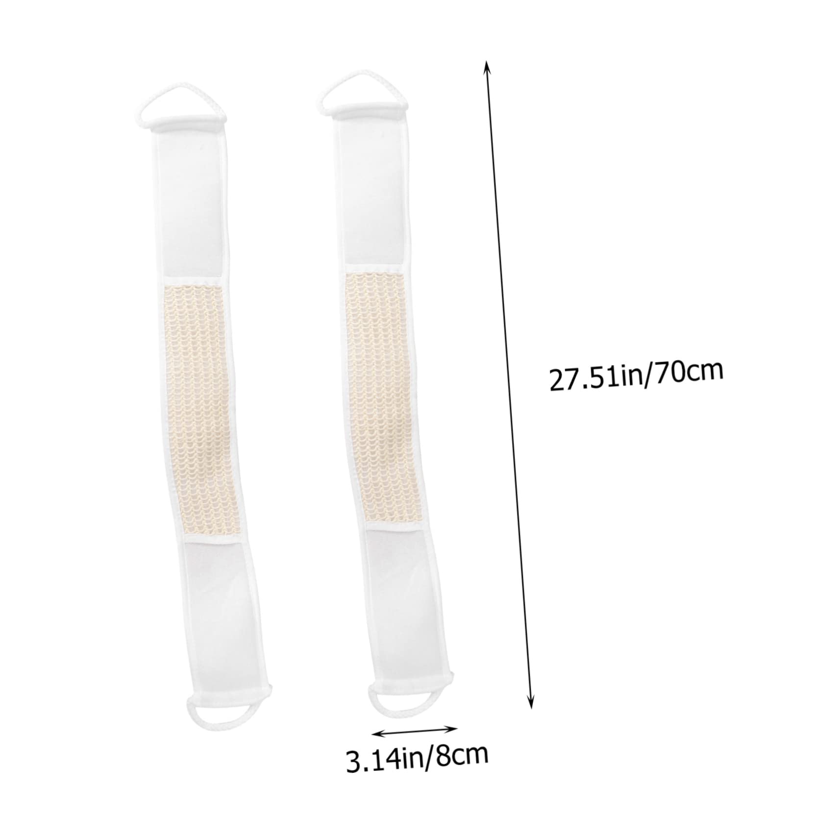 VICASKY 2pcs Wash Strap Back Scrubber Exfoliating Bath Bands for Bath Accessories Body Exfoliating Towel Set