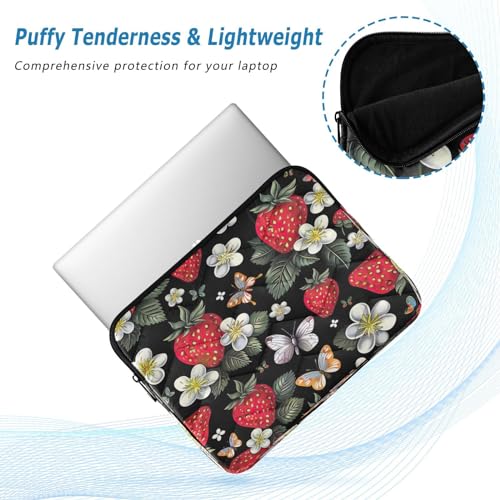 Funda para portátil 13-14 pulgadas impermeable con diseño de fresas miniatura 5