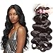 Donmily 10A Brazilian Virgin Hair 3 Bundles of Body Wave 100% Unprocessed Remy Human Hair Natural Color 95-100g/pc (16 18 20inch)
