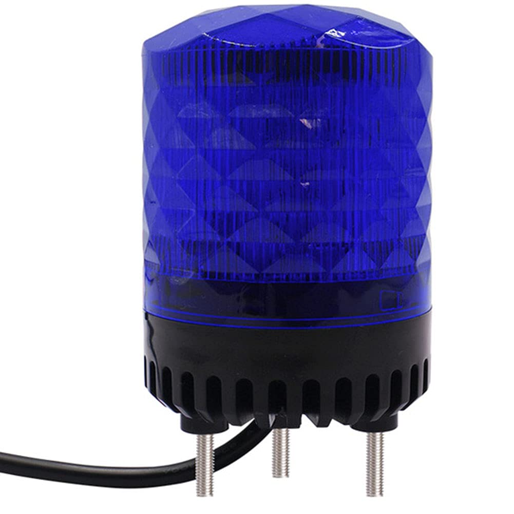 Luz emergenciaLuz LED Estroboscópica,12/24V Luz De Advertencia Luz Estroboscópica Rotativo Luces De Emergencia Con Base Magnética Homologado Para Tractor Camion Vehículo Remolque,Azul