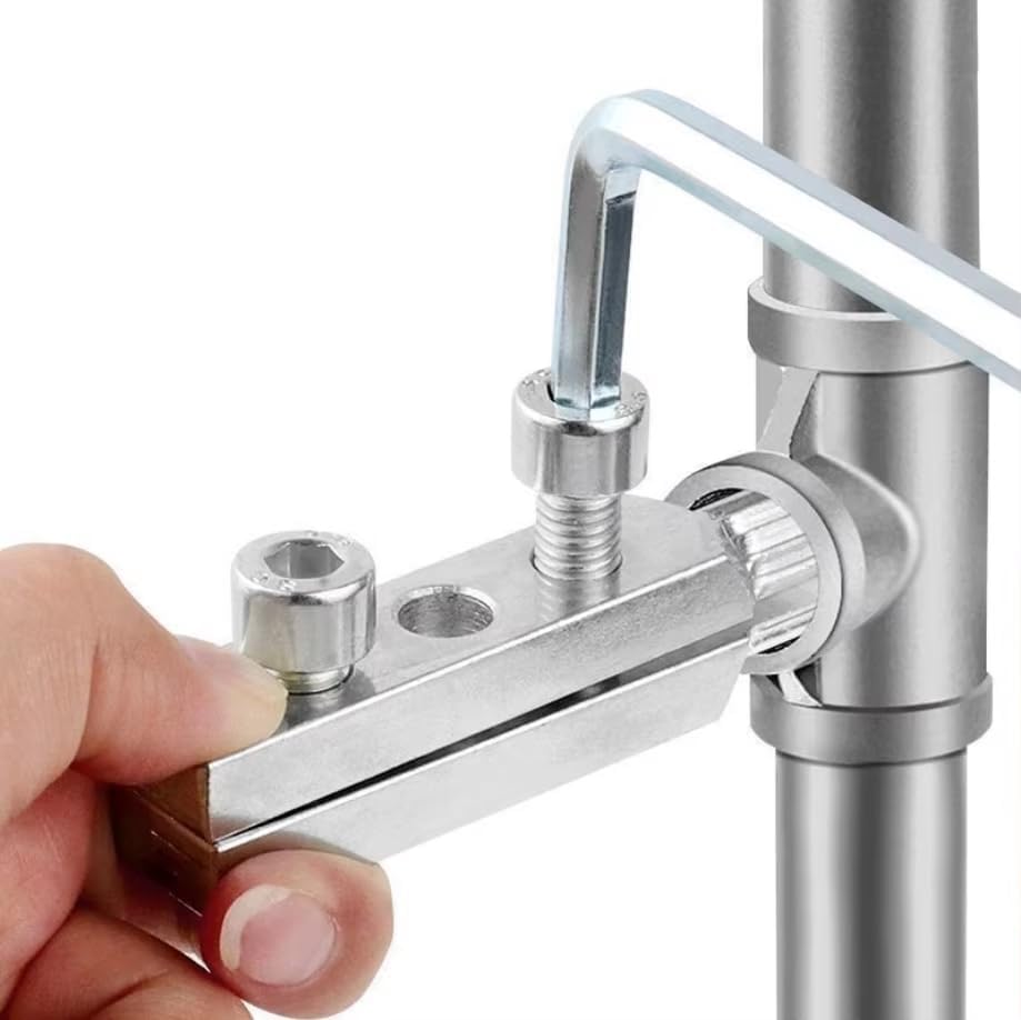 Image of Faucet Angle Valve Broken Wire Extractor Adjustable Broken Valve Extractor Universal Screw Extractor Tool Broken Bolt Remover for 1 /2 in and 3 /4 in Stripped Thread, Stainless Steel Made