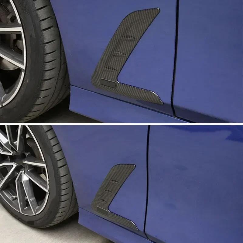 Alerón Lateral con Rejilla De Ventilación Guardabarros Y Salida De Aire Accesorios para Autos para Serie 3 G20 G28 2021 2022 2023(Carbon Fiber Look)