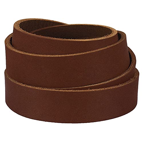 LolliBeads (TM) Genuine Leather Strap Leather Strip 3/4 Inch Wide and 72 Inches Long, Brown, Brown_3/4inch, 3/4inches_2yards - Image 2