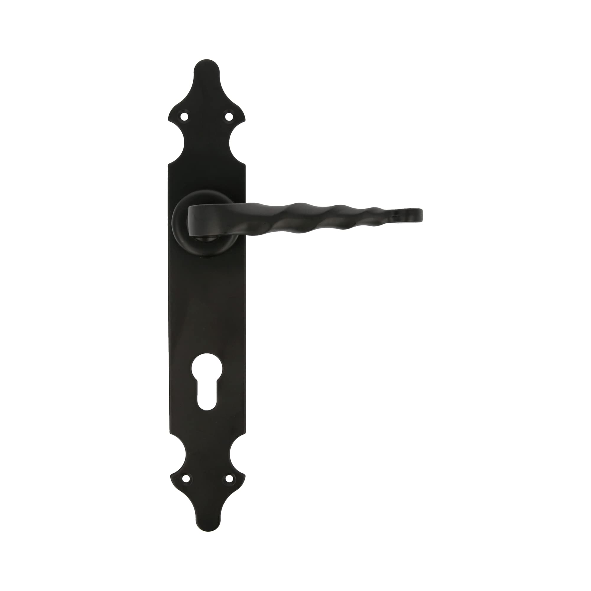 Amig, Set of Handles, Smooth Plate, 280 x 45 mm, Keyhole to 85 mm, Ideal for Increasing The Privacy of a Room - Image 2
