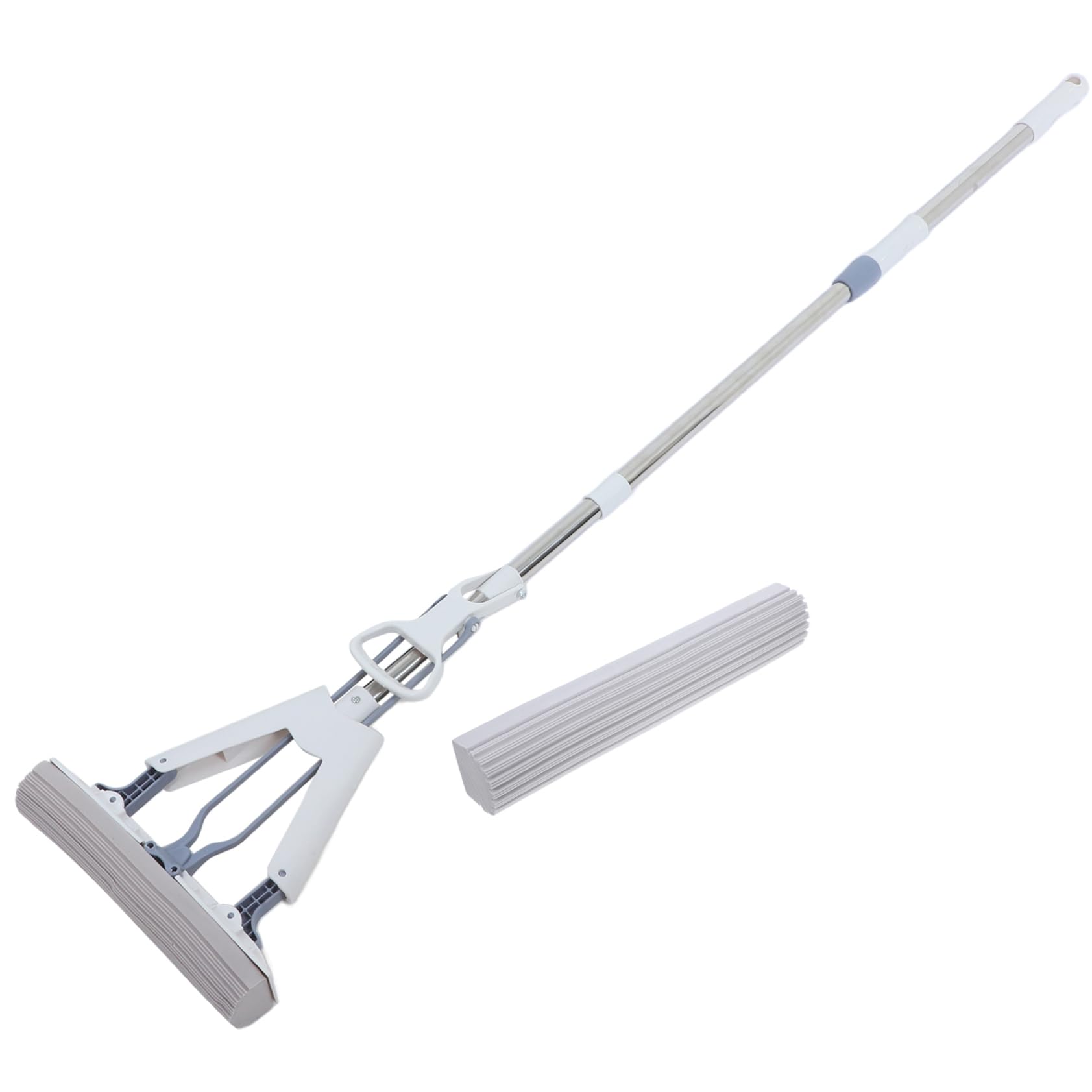PACKOVE Household Cleaning Tool Squeeze Sponge Mop Folding Mop Wet Dry Floor Marble Hard Surface