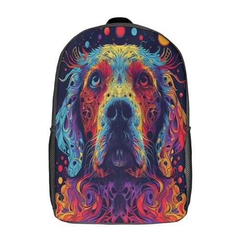 Sac à dos golden retriever enfant solide pour éviter le mal de dos