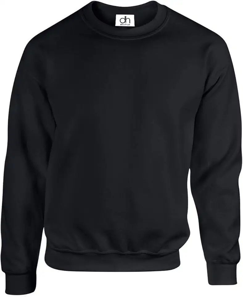 D&amp;H CLOTHING UK Sweatshirt décontracté uni à col rond en molleton - Pour le travail, le sport, et les loisirs
