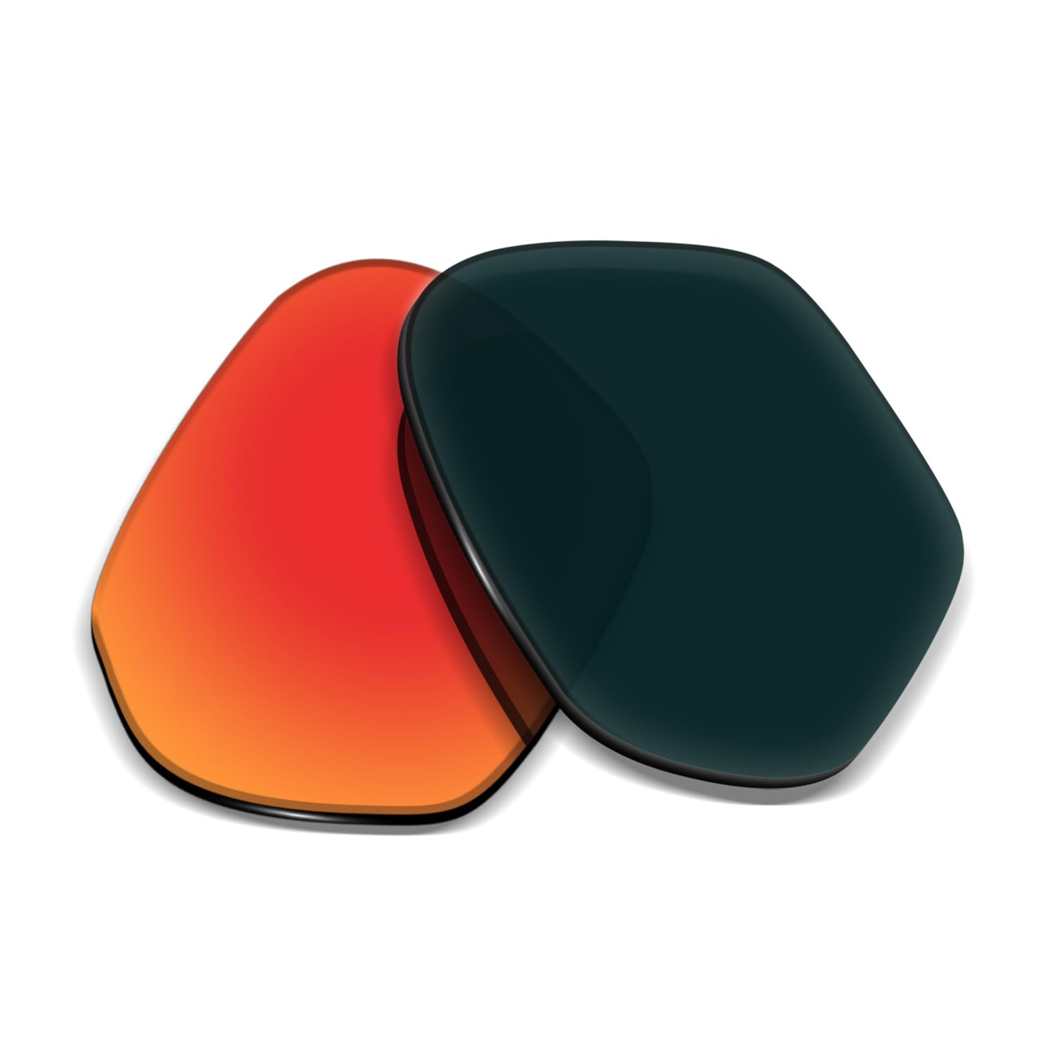 Lentes de repuesto de 1,5 mm compatibles con gafas de sol Oakley HSTN SQ OO9533 de 54 mm, antiarañazos y resistentes a los impactos