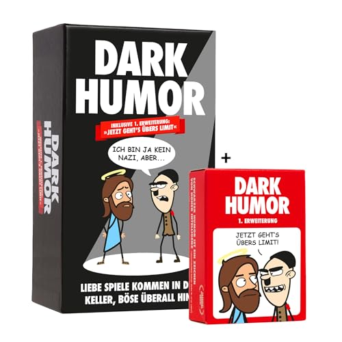 DARK HUMOR - Das Spiel Plus 1. Erweiterung: Jetzt geht's übers Limit! - Kartenspiel mit 460 Karten. Für Fans von extrem schwarzem Humor, Sarkasmus, Tabubruch und Ironie. für 32,64 EUR (-18%) statt 39,95 EUR bei amazon.de Bild: DARK HUMOR - Das Spiel Plus 1. Erweiterung: Jetzt geht's übers Limit! - Kartenspiel mit 460 Karten. Für Fans von extrem schwarzem Humor, Sarkasmus, Tabubruch und Ironie. für 32,64 EUR (-18%) statt 39,95 EUR bei amazon.de