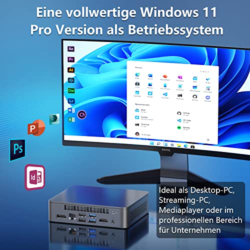 Intel Nuc 11, Nuc11Atkc4 Mini Pc With Quad-Core Celeron N5105, Versatile Mini Computers 8Gb Ddr4 Ram & 256Gb Ssd - Support Hdmi Dual 4K Uhd/Bluetooth V5.2/Windows 11 Pro Preinstalled #TOP4
