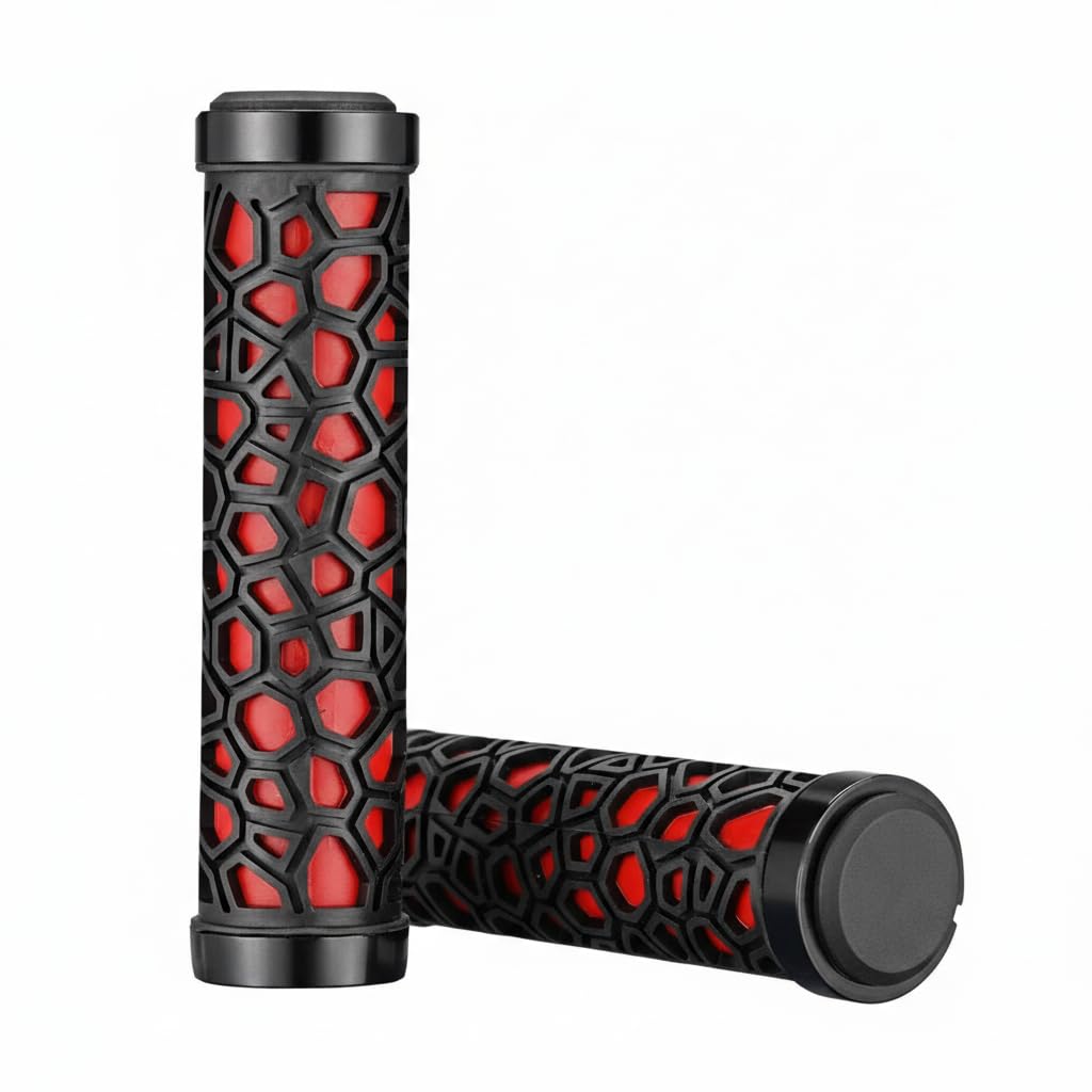 – NALACAL Bike Handle Grips Non-Slip Bike Grips Double Lock-on Bicycle Handlebar GripsComfortable Bicycle Locking Grips, Non-Slip MTB Handle Grips Folding Bikes 22.2mm