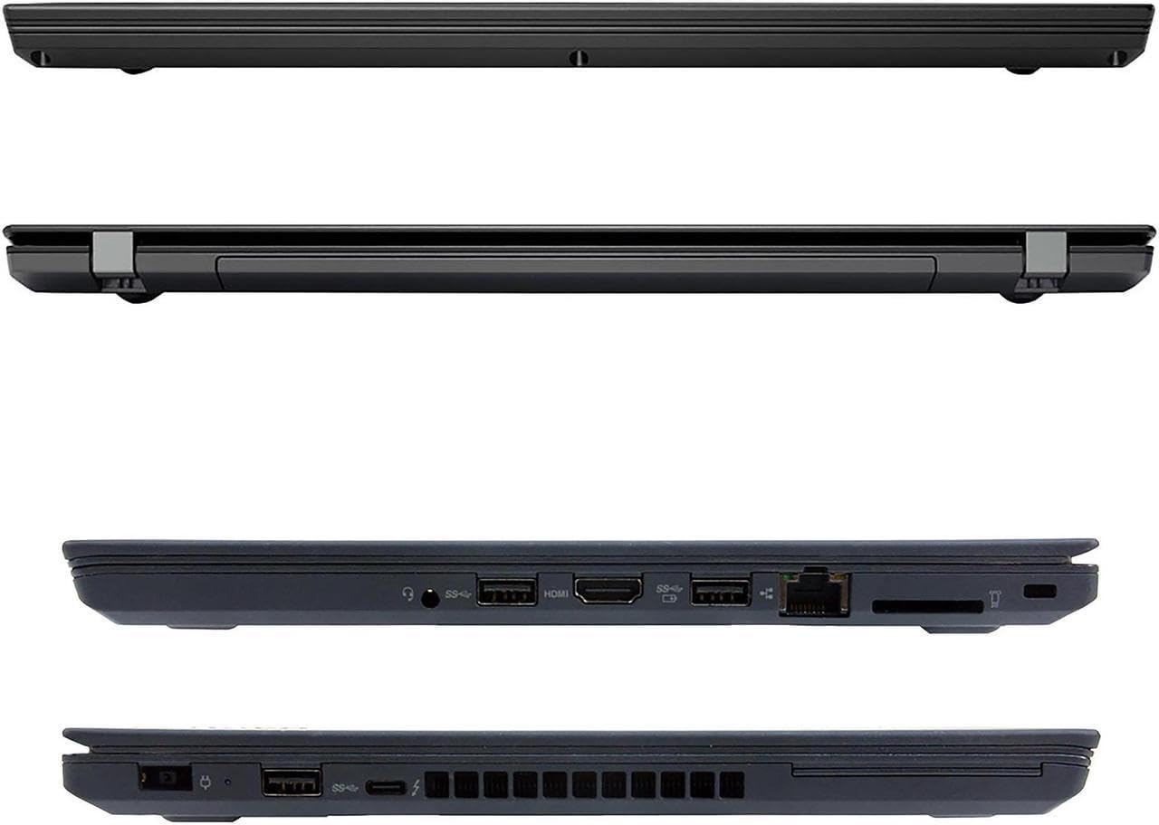 Lenovo Thinkpad T470 Business Laptop 14" (1366x768), Intel Core i7-6500U, 8 GB RAM, SSD da 256 GB, tastiera US QWERTY Windows 11 Pro (ricondizionato)