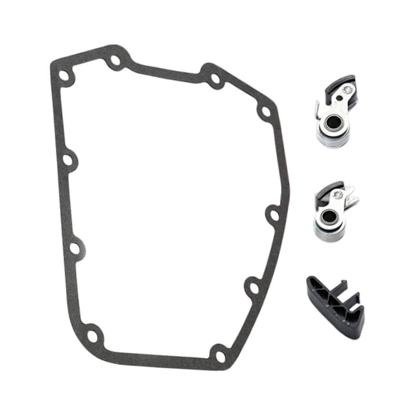 Cam Chain Tensioner Bausatz mit Innenspanner Außenspanner Metall Konstruktion Kettenschutz für Motorradreparatur Motorradpflege