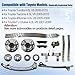Blrack 1GR-FE Timing Chain Kit with VVT Sprockets, Tensioner&Guides Compatible with Toyota 4Runner 05-09, Tacoma 05-15, Tundra 05-10, FJ Cruiser 4.0L V6 – Replaces 13050-0P010, 13050-31030
