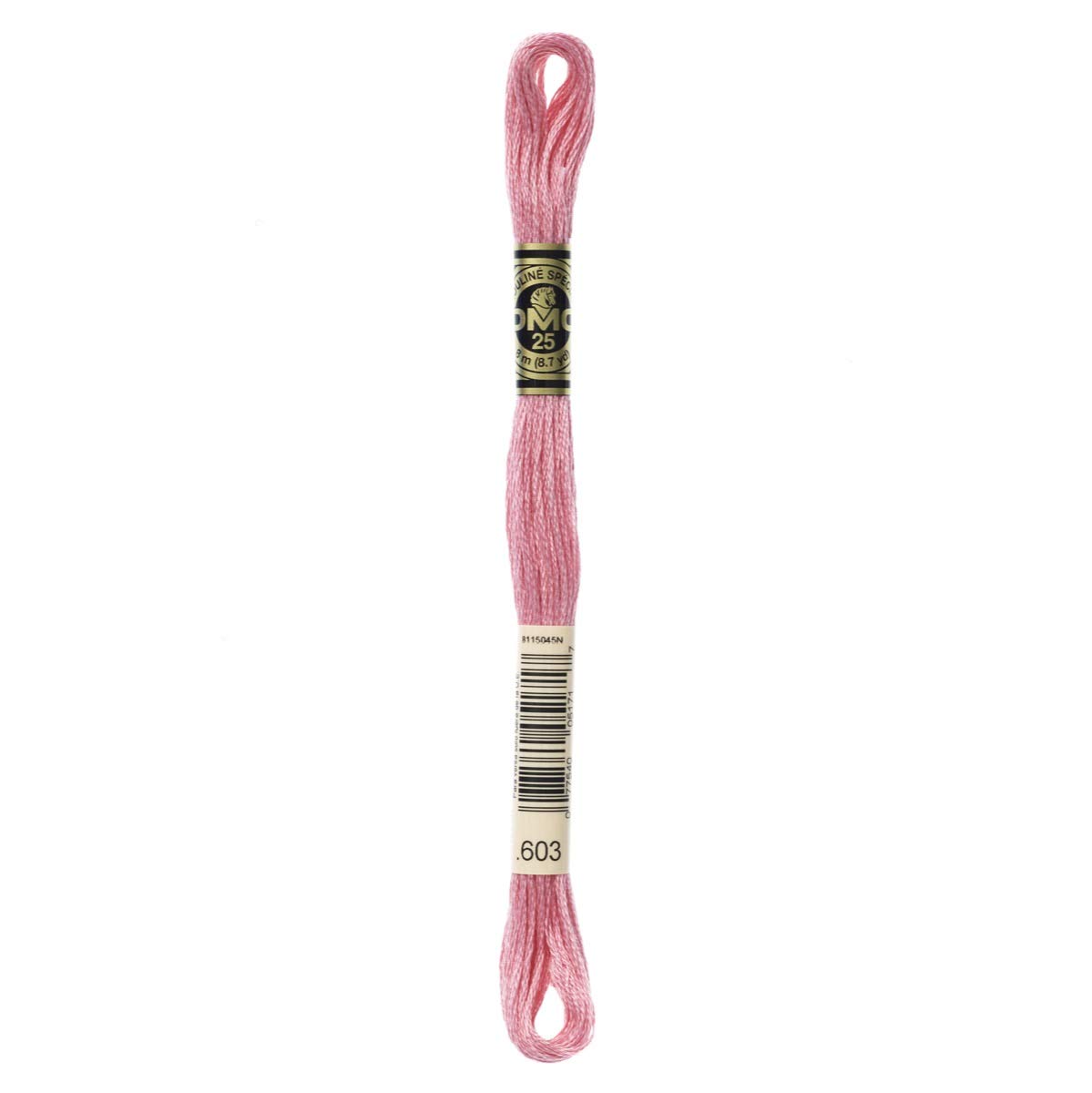 DMC Embroidery Floss Mouline Stranded Cotton Thread for Hand Embroidery and Sewing - Colour No: 603-12 x 8m Skeins — image 1
