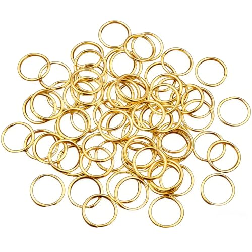 COYUN 160pcs Anneaux de Saut Ouvert de Jonction Jump Rings en Acier Inoxydable Argent 8mm Connecteur de Bijoux Chaine Links pour Fabrication de Bracelet...