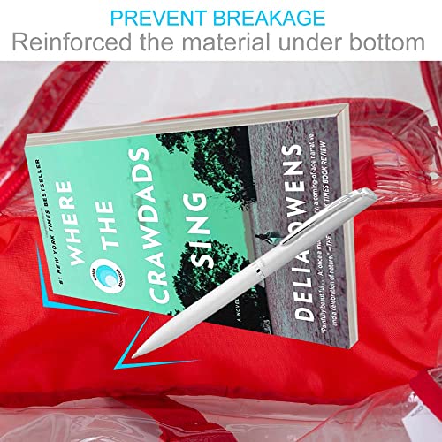 Gxtvo Clear Backpack, Heavy Duty Transparent Bookbag, See Through Backpacks For Women Men - Red #TOP2