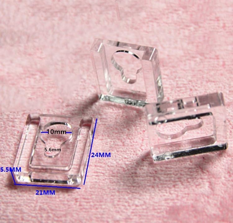 50pcs/Lot Transparnent Acrylic Plastic Gourd Shape Wall Mount Photo Picture Frame Hook Frame Hanging Hooks Clips 24 * 21MM