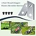 Greatshow 1 Pair Wood Chipper Blades Shredder Knives Replacement for Sun Joe CJ601E CJ602E Earthwise GS70015