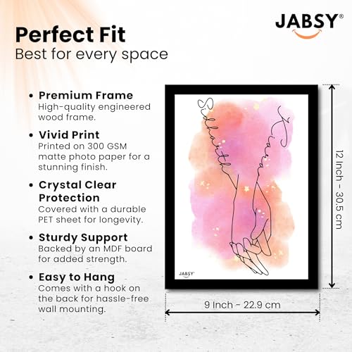 Image of Amazon Brand JABSY - Personalised Couple Name Unique Photo Frame | Wedding Engagement Anniversary Birthday Gift (CCH)