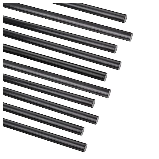 ARRIS 9.0MM Diameter Carbon Fiber Rod 400mm for RC Airplane DIY Craft 1mm 1.5mm 2mm 2.5mm 3mm 4mm 5mm 6mm 7mm 8mm 9mm 10mmMatte Pole 15.7inch 10PCS