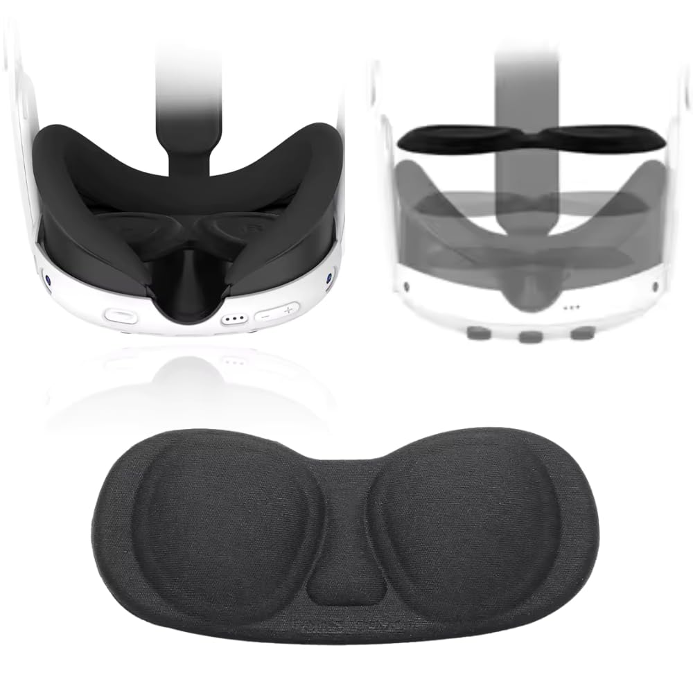 Correa Halo Quest 3/3S + Grip Maneta + Protección + Funda Almacenamiento Casco VR/Pack Accesorios Casco Halo 2,Cero Presión Facial, Comfort Ajustable (Pack Sangle + Grip + Protection)
