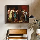 telemachus orfanos mother  Yangld Famosa pintura en lienzo Angelica Kauffman The Return of Telemach por póster e impresión Wall Art Pictures Room Home Decor 31.4 \