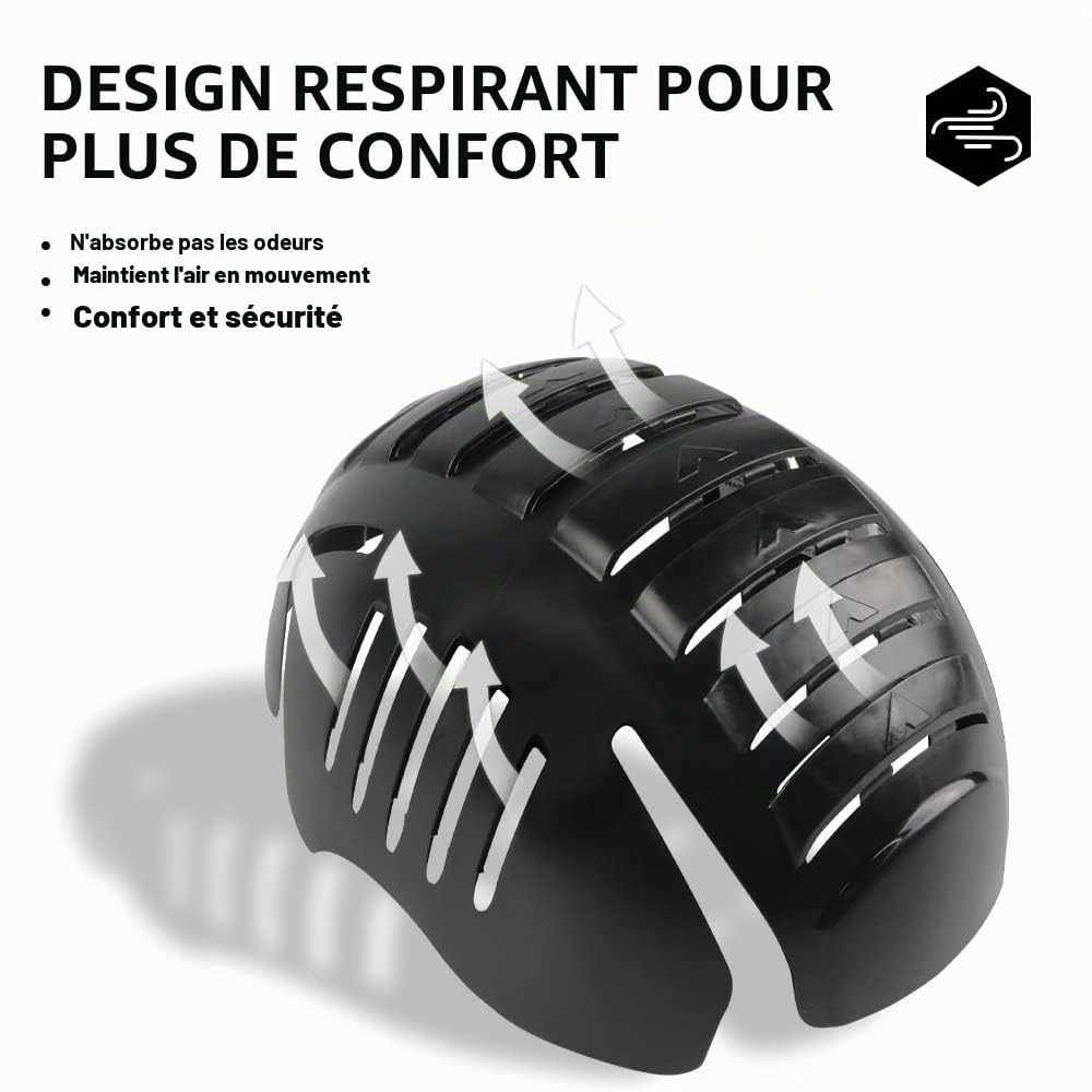 GREEN DEVIL Casquette de sécurité Universelle avec Insert Rigide en ABS Rigide - Respirante et légère - Anti-Chocs - s'adapte à n'importe Quel Chapeau de Baseball ou Hats durs pour Une Protection