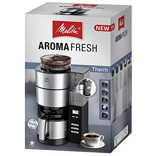 Melitta Aromafresh Therm 1021-12, Cafetera de Goteo con Molinillo, Jarra térmica, Temporizador, Protección Antical… - Imagen 8