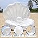 Funning Swimming Pool Inflatable Floating Ball Giant Seashell Swimming Pool Floating Bed Mattress Beach Swimming Pool Seashore Shell Shaped Water Sofa Floating Air Cushion Beach Swimming Pool