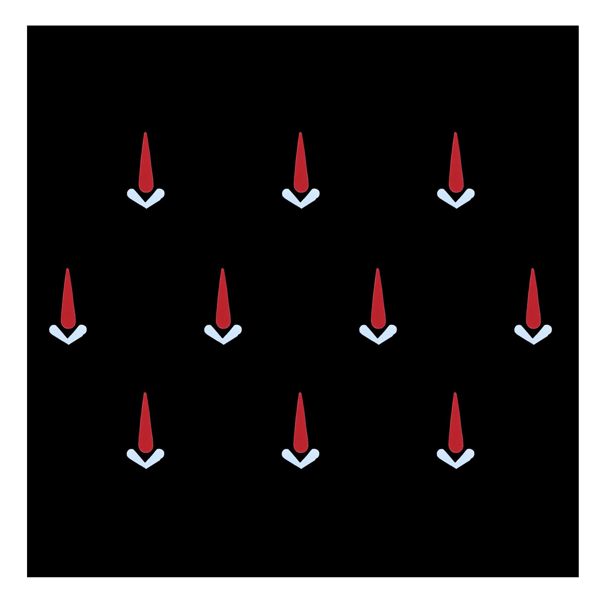 Comet Busters Traditional Sacred Tilak Bindi - Red & White Designer Shape - Pack of 10 Bindis (14mm) (OBIN2543)-image-43