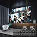 Netflix Officially 4K Smart Projector with WiFi and Bluetooth, AI Auto Focus 800 ANSI 1080P Native Portable Outdoor Indoor Home Video Projectors - White