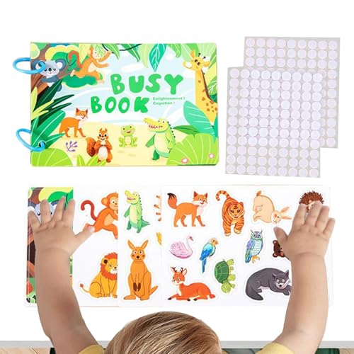 Toddler Activity Book, Interactive Learning Toy for Kids Preschoolers, Early Educational Tool for Boys Girls, Travel-Friendly fo