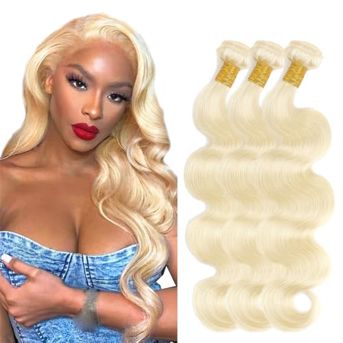 Extensions cheveux humains ondulés blond #613 pour réparer le manque de volume