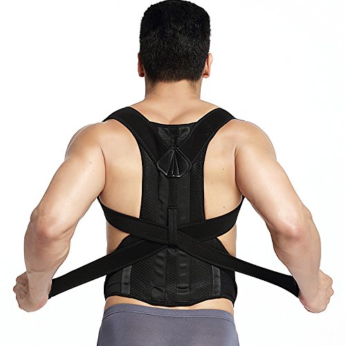 EasyBuy India black, L JORZILANO Women Man Back Belt Posture