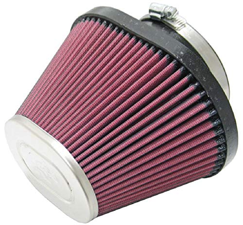 Image of K&N Universal Clamp-On Air Filter: High Performance, Premium, Replacement Filter: Flange Diameter: 3.9375 In, Filter Height: 4.75 In, Flange Length: 1.4375 In, Shape: Oval Straight, RC-1680