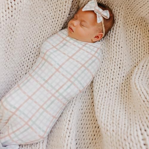 Image of Copper Pearl Swaddle Blankets for Newborns | Soft Stretchy Receiving Blankets for Boys and Girls | Large 46 x 46 Inch Baby Blankets | Lightweight and Breathable Swaddles | Madelyn