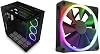 Set Purchase NZXT H9 Elite Double Layer Mid Tower PC Case Tempered Glass Model Black CM-H91EB-01 CS8578 & F120RGB 4.7 inches 120 mm RGB Compatible Black PC Case Fan RF-R12SF-B1 FN1761