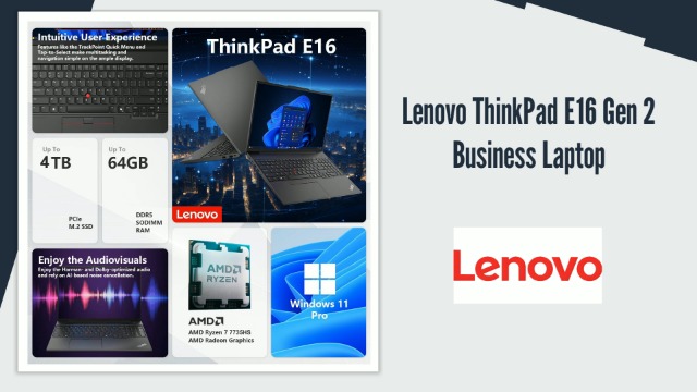 Amazon.com: Lenovo Thinkpad E16 AMD Ryzen 7 7735HS 32GB DDR5 1TB