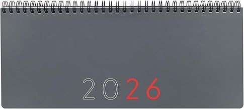 Finocam - Planner Agenda + Notes Week View 2026 Week View + Notes January 2026 - December 2026 (12 months) International Grey