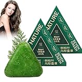 Nature Triangle Shampoo Bar, Nature Seven Green Soap Shampoo, Usman Grass 𝐒hampoo Bar, Calming &...
