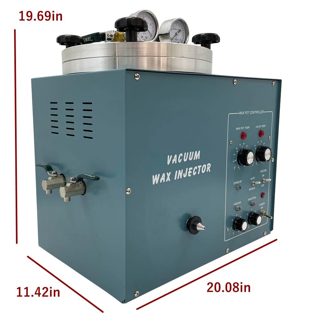 Maisutseb Digital Vacuum Casting Machine Wax Injector for Jewelry 110V Wax Injection Machine Jewelry Waxing Machine 550W
