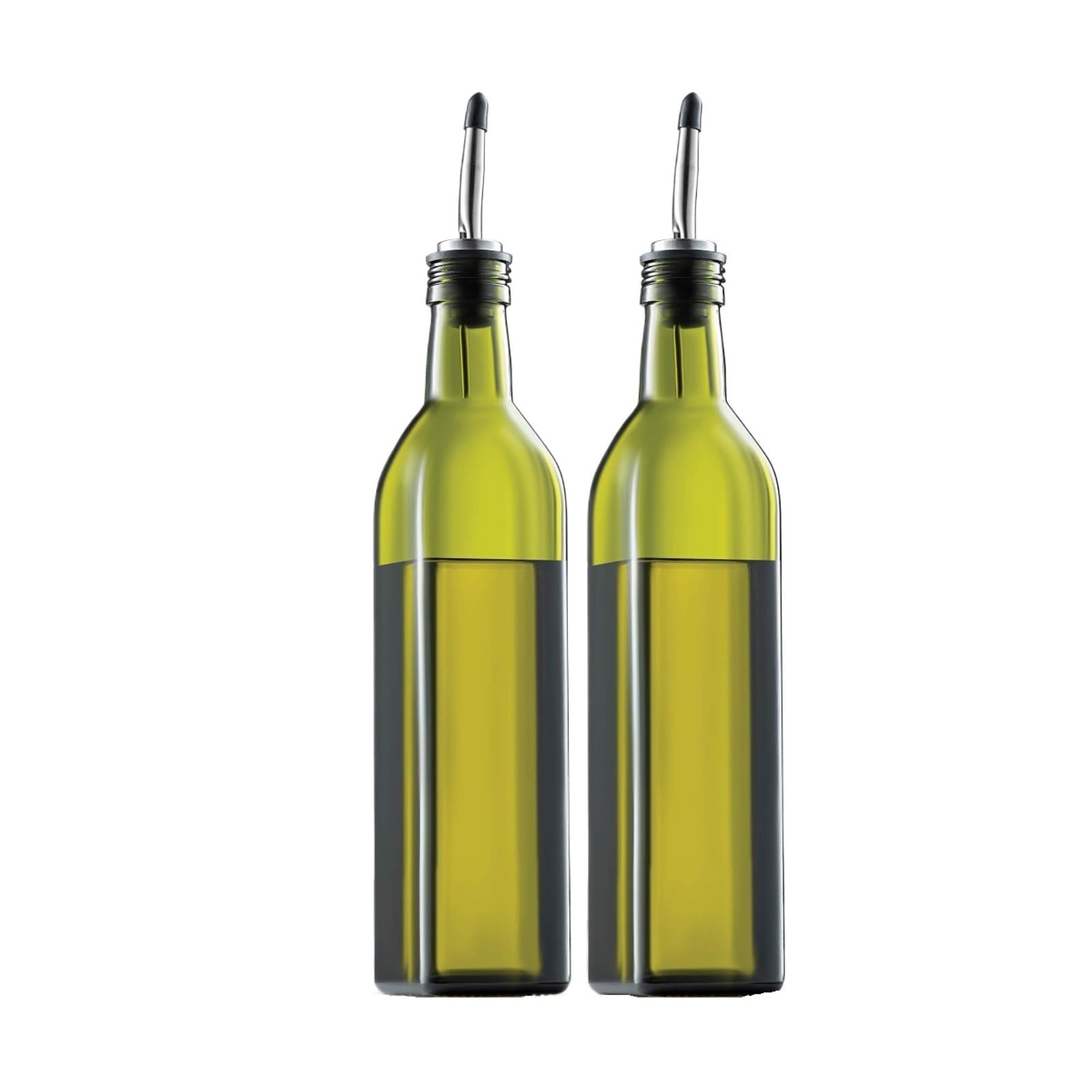 Dispenser per Salsa di Soia Set Di Bottiglie Di Vetro For Olio E Aceto, Cucina Di Casa, Vino, Salsa Di Soia, Confezione Da 2 Contenitore Dell'olio(Grün)