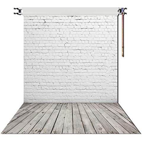 HUAYI White Brick Wall Photography Backdrop Cover