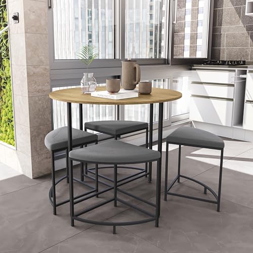 Mesa de Jantar 4 Lugares Freijo/Preto - Kappesberg